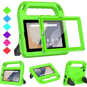 BMOUO Kids Case for Onn 7 Inch Tablet 2024 (Model:100135924), with Screen Protector, Shockproof Handle Stand Protective Case for Walmart Onn 7" Tablet (Gen 4, 2024), Blue
