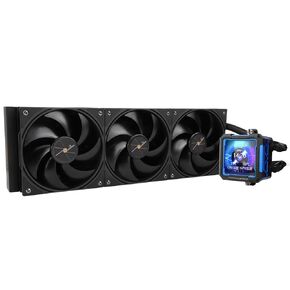 Thermalright FW PRO 360 Black-360mm AIO CPU Liquid Cooler,IPS LCD Screen with 320 * 320 Resolution,for AM4/AM5/Intel LGA1700/1851,‘2.73 inch’Magnet-Absorbent LCD Screen for Images -Black