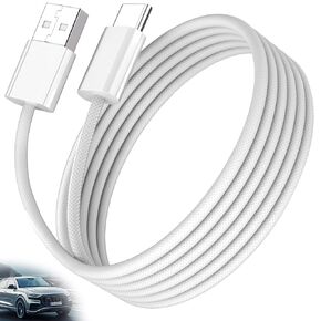 Car Carplay Cable USB C for iPhone15/16 3.3FT,USB A to USB C Woven Car Charger Lead Compatible for Apple iPhone 16 Pro max/16 Pro/16 Plus,15 Pro/15 Plus/iPad,Charging Cord for Samsung Android Auto