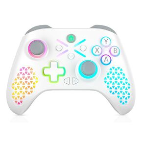 Compatible with Xbox Controller Wireless, for Xbox One S/X, Xbox Series S/X, IOS, MAC, Android, PC Controller, Gaming Controller with RGB Light, Dual Vibration, Turbo, Macro, Hall Effect Controller