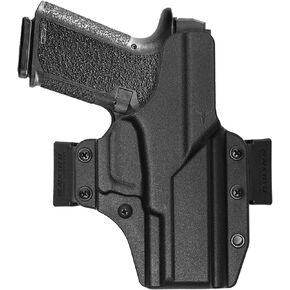 Polymer 80 G19 OWB Holster - USA Made - Fits Polymer 80 PF940c / G19 - Total Eclipse OWB Holster - Outside Waistband Carry (Ambidextrous) - by Blade-Tech Holsters