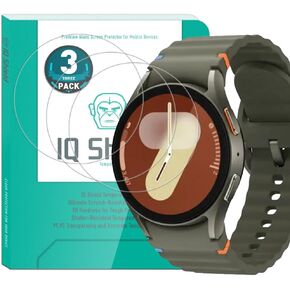 IQShield Glass Screen Protector Compatible with Samsung Galaxy Watch 7 44mm (3-Pack)(Case Friendly) Clear Tempered Ballistic Glass HD and Transparent Shatter-Proof Shield, 99% Touch Accuracy