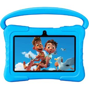 Kids Tablet 7 inch,32GB Toddler Tablet Android 13 with WiFi,Dual Camera,Education,Games,Kids Software Pre-Installed,Computer Tablet PC with Age Filters,Parental Controls(Blue)