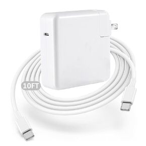 Mac Book Pro Charger,96W MacBook Pro Charger Fast Charging USB C Laptop Power Adapter,10FT Quick USB C Charging Cord for MacBook Pro 16/15/14/13 inch 2024/2023/2022/2021/2020/2019/M1 M2 M3 MacBook Air