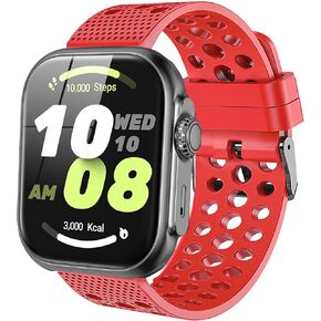 متوافق مع نطاقات anyloop ALW10 ، حزام معصم البديل البديل 22 مم مع مشبك معدني متوافق مع anyloop alw10 ، vpstay watch Ultra ، Lovouse R68 ، Haloboom G104 Smartwatch