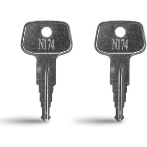 N174 Key for Thule Key Replacement,Fits for Thule Roof Rack Accessories,Car Ski Rack,Crossbars Key Etc(2PCS)