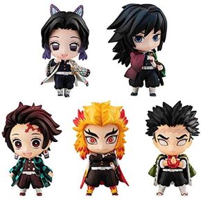 Megahouse - Demon Slayer - KIMETSU TANJIRO & HASHIRAS Mascot FIG Set A
