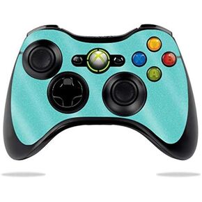 MightySkins Glossy Glitter Skin for Microsoft Xbox 360 Controller - Turquoise | Protective, Durable High-Gloss Glitter Finish | Easy to Apply, Remove, and Change Styles | Made in The USA