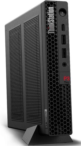 Lenovo ThinkStation P3 Tiny Workstation Mini Desktop (14-Core Intel I5-13500 VPRO ، 16GB DDR5 ، 1TB PCIe SSD ، WiFi 6 ، Bluetooth 5.2 ، RJ-45 ، Win 10 Pro) w/USB Keyboard ، USB Mouse ، & DKZ Hub in Kuwait
