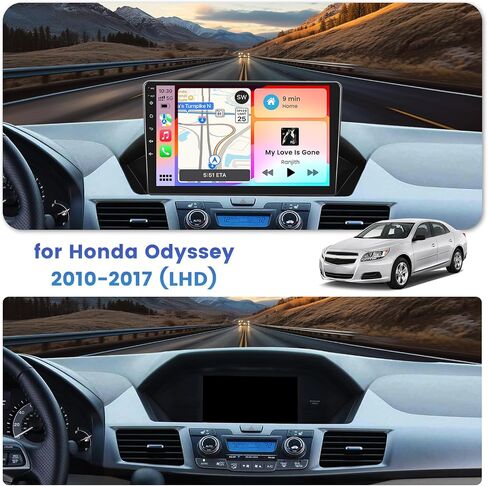 2+64g inefala لـ Honda Odyssey 2010-2017 Android Car Radio Stereo مع Carplay Android Auto ، شاشة لمس عالية الدقة مع GPS WiFi Bluetooth FM/RDS EQ SWC 26UI كاميرا كاميرا احتياطية in Saudi Arabia