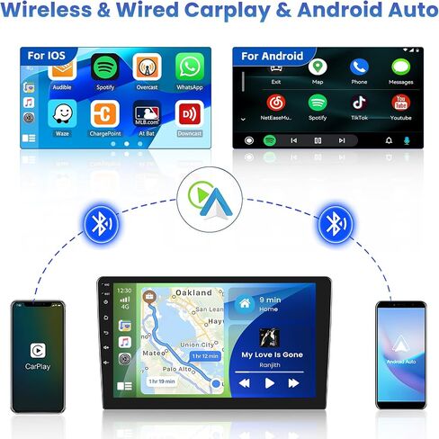 2+64g inefala لـ Honda Odyssey 2010-2017 Android Car Radio Stereo مع Carplay Android Auto ، شاشة لمس عالية الدقة مع GPS WiFi Bluetooth FM/RDS EQ SWC 26UI كاميرا كاميرا احتياطية in Saudi Arabia