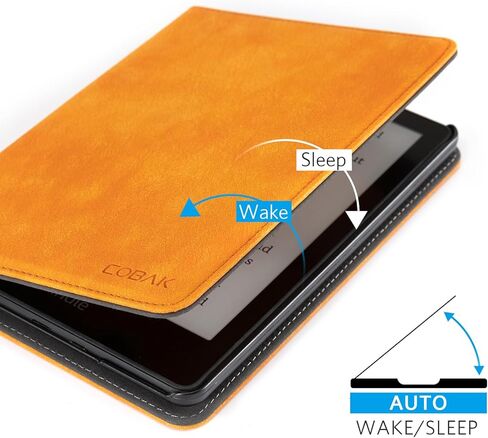 COBAK CASE مع Stand for Kindle Paperwhite 12th Gen 2024 تم إصداره (7 ") و kindle Colorsoft Signature Edition - غطاء جلدي متين مع إيقاظ النوم التلقائي ، فتحة البطاقة ، ميزة حزام اليد in Kuwait