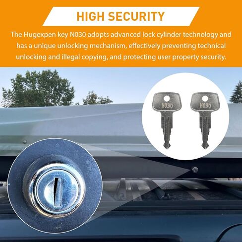 N030 Key for Thule Key Replacement,Fits for Thule Roof Rack Accessories,Car Ski Rack,Crossbars Key Etc(2PCS) in Saudi Arabia