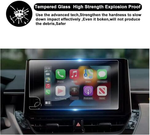 Screen Protector Compatible with 2023 2024 Toyota Corolla 8 inch Touchscreen，Anti Scratch,Bubble Free,9H Hardness Tempered Glass in Saudi Arabia