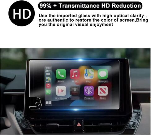 Screen Protector Compatible with 2023 2024 Toyota Corolla 8 inch Touchscreen，Anti Scratch,Bubble Free,9H Hardness Tempered Glass in Saudi Arabia