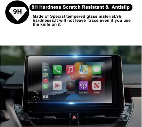 Screen Protector Compatible with 2023 2024 Toyota Corolla 8 inch Touchscreen，Anti Scratch,Bubble Free,9H Hardness Tempered Glass in Saudi Arabia