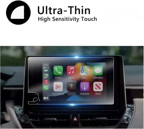 Screen Protector Compatible with 2023 2024 Toyota Corolla 8 inch Touchscreen，Anti Scratch,Bubble Free,9H Hardness Tempered Glass in Saudi Arabia