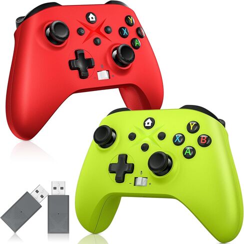 GAMROMBO 2PACK 2.4G وحدة تحكم لاسلكية متوافقة مع Xbox Series X/S/Xbox One/Xbox One S/One X ، الكمبيوتر الشخصي مع Turbo/Marco/Vibration/3.5 مم مقبس سماعة الرأس in Kuwait