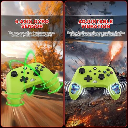 GAMROMBO 2PACK 2.4G وحدة تحكم لاسلكية متوافقة مع Xbox Series X/S/Xbox One/Xbox One S/One X ، الكمبيوتر الشخصي مع Turbo/Marco/Vibration/3.5 مم مقبس سماعة الرأس in Kuwait