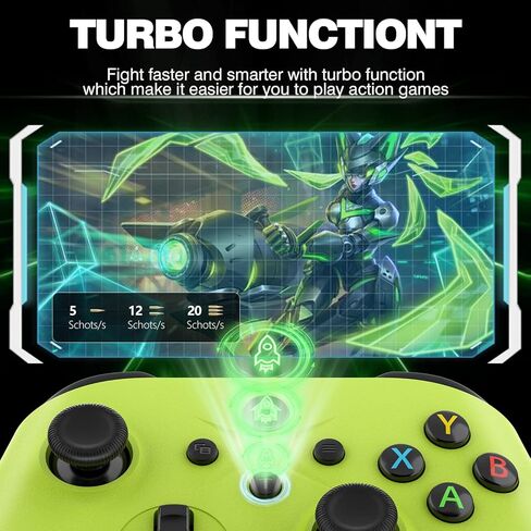 GAMROMBO 2PACK 2.4G وحدة تحكم لاسلكية متوافقة مع Xbox Series X/S/Xbox One/Xbox One S/One X ، الكمبيوتر الشخصي مع Turbo/Marco/Vibration/3.5 مم مقبس سماعة الرأس in Kuwait