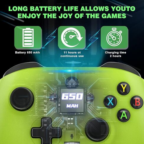 GAMROMBO 2PACK 2.4G وحدة تحكم لاسلكية متوافقة مع Xbox Series X/S/Xbox One/Xbox One S/One X ، الكمبيوتر الشخصي مع Turbo/Marco/Vibration/3.5 مم مقبس سماعة الرأس in Kuwait