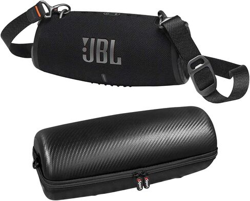 JBL Xtreme 3 حزمة مكبر صوت Bluetooth مقاومة للماء مع حالة ألياف الكربون GSPORT وحزام الكتف (أسود) in Kuwait