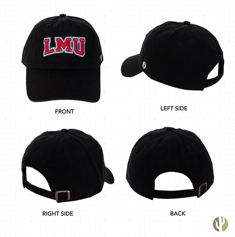 Loyola Marymount University Baseball Hat Lions LMU Brimmed Embroirderd Hats Cap Adjustable Cloth Strap Adult (Style B) in Saudi Arabia