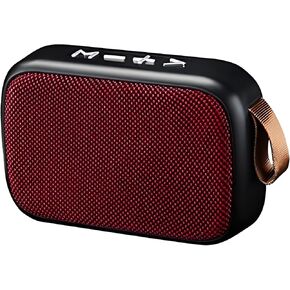 Bluetooth Speaker Portable Wireless Outdoor Waterproof Speaker Bluetooth TF Card USB Flash Disk FM Player AUX Voice Control Loud Stereo Booming Bass Energy for Home&Party Gifts Red