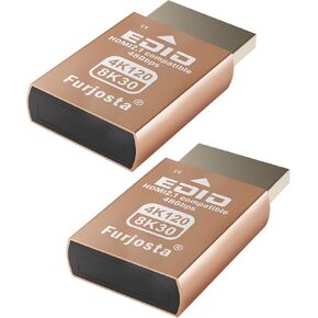 4K 120Hz HDMI 2.1 Dummy Plug – Virtual Display Emulator for PC, VR Headsets & Cryptocurrency Mining | Headless Ghost Display Adapter | Supports 8K @30Hz-2P