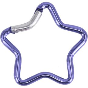 Cute Star Shaped Carabiner Clip Aluminum Alloy Keychain,Star Small Carabiner Clip,Spring Snap Key Chain Backpack Clips Heavy Duty Carabiner Lightweight Aluminum Alloy Keychain Clip