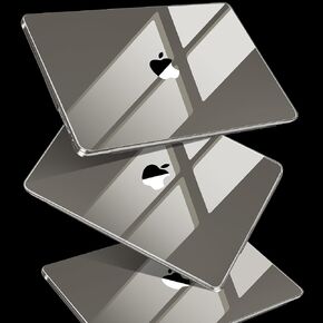 MEEgoodo Crystal Case for M4 MacBook Pro 14 inch 2024 2023 2021(Fit Model A3112/A3401/A3185/A2918/A2992/A2779/A2442 M3 M2 M1),Flexible Case with TPU Keyboard Cover&Webcam Cover & OTG Adapter,Haze Blue