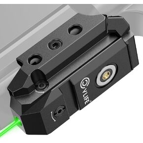 CVLIFE Rechargeable Compact Red/Green Laser Sight for Pistol, Upgraded Low-Profile Pistol Laser Sight with Magnetic Charging Port