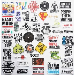 Joke Gym Decals Fitness Motivational Sticker Kettle Bell Weightlifting Athlete Exercise Quote Stickers