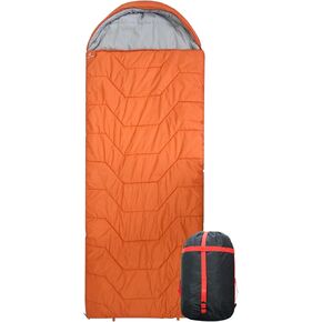 Jumbo Sleeping Bag for Adult&Kids,Cold&Warm Weather with Compression Sack and Water Resistant for Family Camping,Travel and Car Camping