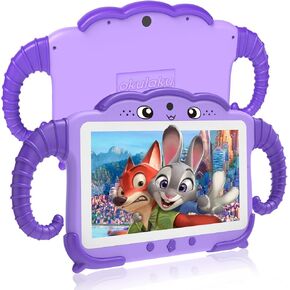 okulaku Kids Tablet 7 inch Tablet for Kids 3-7 Toddler Tablet with Case WiFi, Kid Learning Tablet 32GB Installed with Educational Games 64GB Expanded Child Tablet Parent Control Tablet for Boys Girls