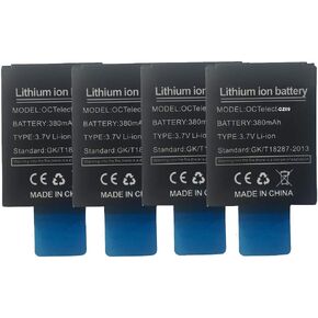 4PCS Smart Watch Battery LQ-S1 Rechargable Lithium Battery with 380MAH Capacity as Well as fit for RYX-NX9,SCX-M9-CE,JHCY-S1,LHL-M9-CE,YX-W9B,M9