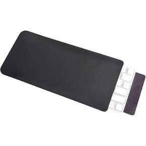 Keyboard Case, PU Leather Keyboard Sleeve Bag Case Suitable for Magic Keyboard 2, Not Included Keyboard, 30x14x1cm (Black)