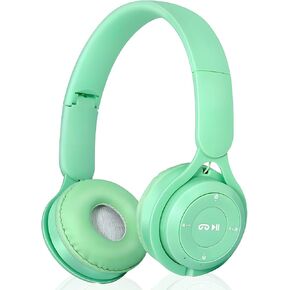 Upgraded Hybrid Noise Cancelling Headphones with Transparent Modes Wireless Bluetooth with Mic Deep Bass Soft-Earpads Hi-Fi Audio Comfortable Fit Long Playtime for Home Office Travel Over Ear Green