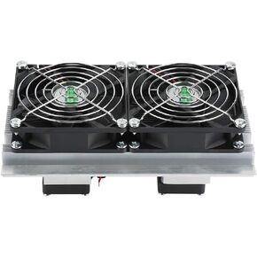 ViaGasaFamido Cooling Module Small Thermoelectric Peltier 12V 12A Air Cooler Semiconductor Refrigeration Cooler Water Cooling System DIY Device with Fan