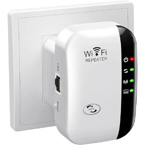 WiFi Extender Signal Booster Up to 5000sq.ft and 55 Devices, WiFi Range Extender, Wireless Internet Repeater, Long Range Amplifier with Ethernet Port, 1-Tap Setup, Access Point, Alexa Compatible
