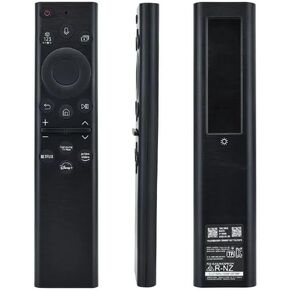 BN59-01385A Smart TV Remote Control Replacement with Bluetooth Voice Control Solar Charging, Compatible with Samsung QLED, OLED, 4K UHD Smart TVs, No Battery Replacement Needed