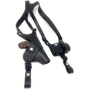 Cardini Leather Premium Shoulder Holsters for Concealed Carry, S&W J Frame Holster, for Taurus 605 Holster, 642 airweight Holster, 38 Special Holster