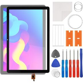 New Touch Screen Glass Digitizer Replacement for TCL Tab 10 Tablet 9160G/9160G1 LTE Touchscreen Front Glass Panel with Repair Tools (NO LCD Display)