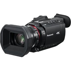 Panasonic X1600 4K Camcorder for Directors, Wide Angle Telephoto Lens with 24x Zoom, Hybrid O.I.S., 4K High-Precision AF with Face Detection, Heat Dispersing Design, Wireless Controls - HC-X1600