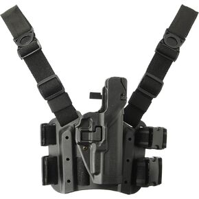 BLACKHAWK Serpa Level 3 Tactical Black Holster, Size 00, Right Hand (Glock17/19/22/23/31/32)