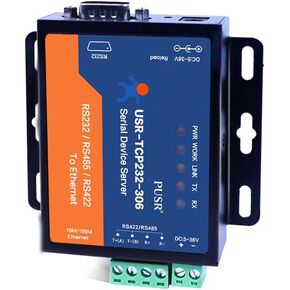 RS485 RS232 RS422 to Ethernet Modbus RTU to TCP Modbus Gateway Serial to Ethernet Bidirectional Transparent Data Transmission Watchdog Protection USR-TCP232-306