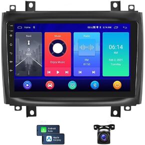 10" Android 13.0 Car Stereo for Cadillac CTS 2003 2004 2005 2006 2007 Cadillac SRX 2004-2008,2+32G,with Carplay Android Auto Double Din Radio Receiver GPS Navigation Bluetooth AHD Backup Camera Mic
