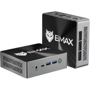 Bmax B8 Pro Mini PC 24GB LPDDR5 RAM/1TB NVMe SSD Mini Desktop Computer WiFi6 4K/60Hz Triple-Display BT5.2 Gigabit Ethernet Type-C/HDMI Mini Computer