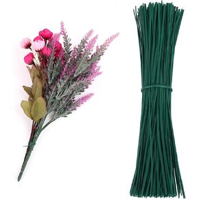 200 Piece Green Twist Ties for Plastic Bags, 6" Metallic Twist Cable Cord Wire Ties, Plastic Reusable Coated Twist Ties for Bags, Cords, Household, Office