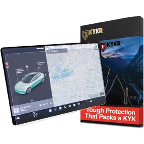 Tempered Glass Screen Protector, Compatible with Tesla Model 3 (2017-2023) and Model Y (2020-2024), 15" for Highland Touchscreen, 9H, Easy-to-Install Car Accessories, Gloss